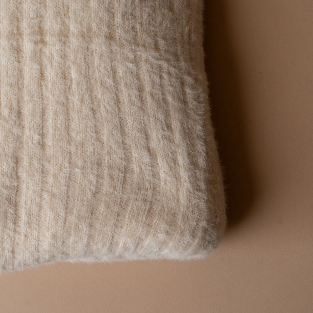 Oat Plush Throw Blanket blanket Indaba