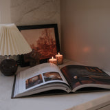Ceramic Pleated Table Lamp - Bordeaux LIGHTING - table lamp Accents De Ville (ShopZio)