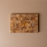Check Pattern Olive Wood Cutting Board cutting board DANICA (Faire)