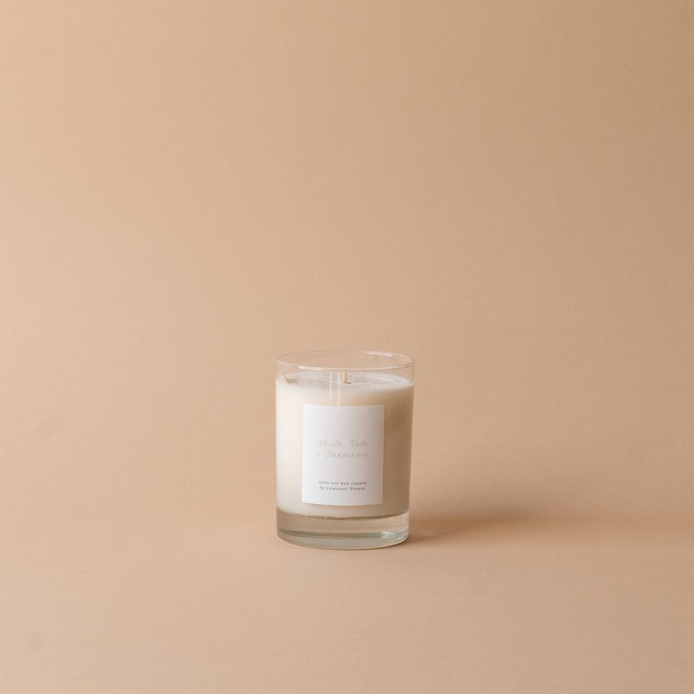 White Tea & Jasmine Candle by Luminary Emporium candle Luminary Studio (Faire)