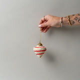 Handmade Paper Mache Ornament  - Diamond Shape