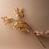 Faux Cream Leaf Stem