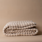 Double Gauze Latte Stitch Bed Blanket - Rug & Weave