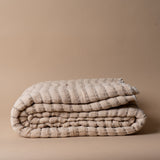 Double Gauze Latte Stitch Bed Blanket - Rug & Weave