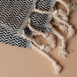 Striped Turkish Hand Towel with Tassel