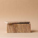 Travertine Box with Lid