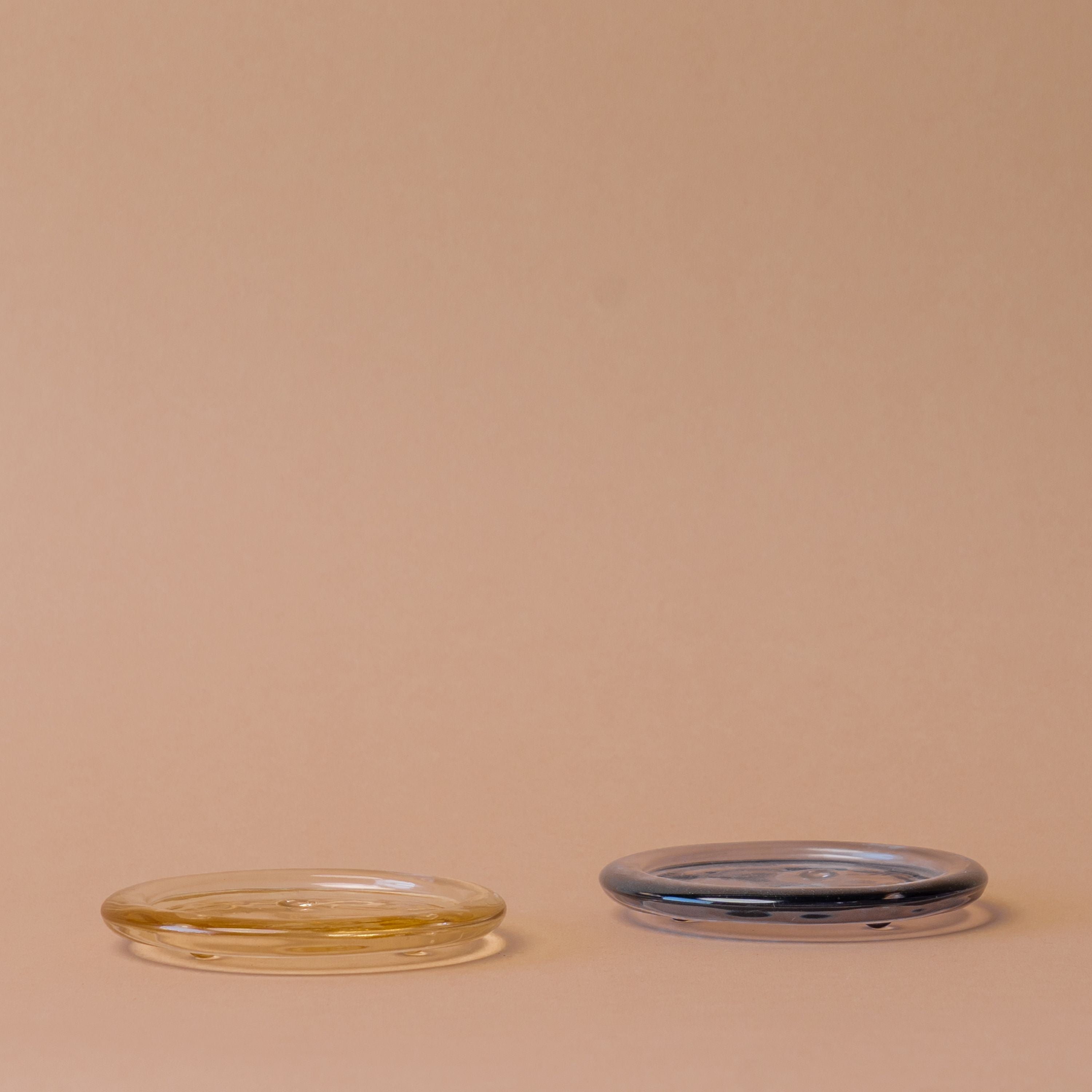 Glass Pillar Candle Plate candle holder Old Country Design (ShopZio)