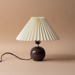 Ceramic Pleated Table Lamp - Bordeaux LIGHTING - table lamp Accents De Ville (ShopZio)