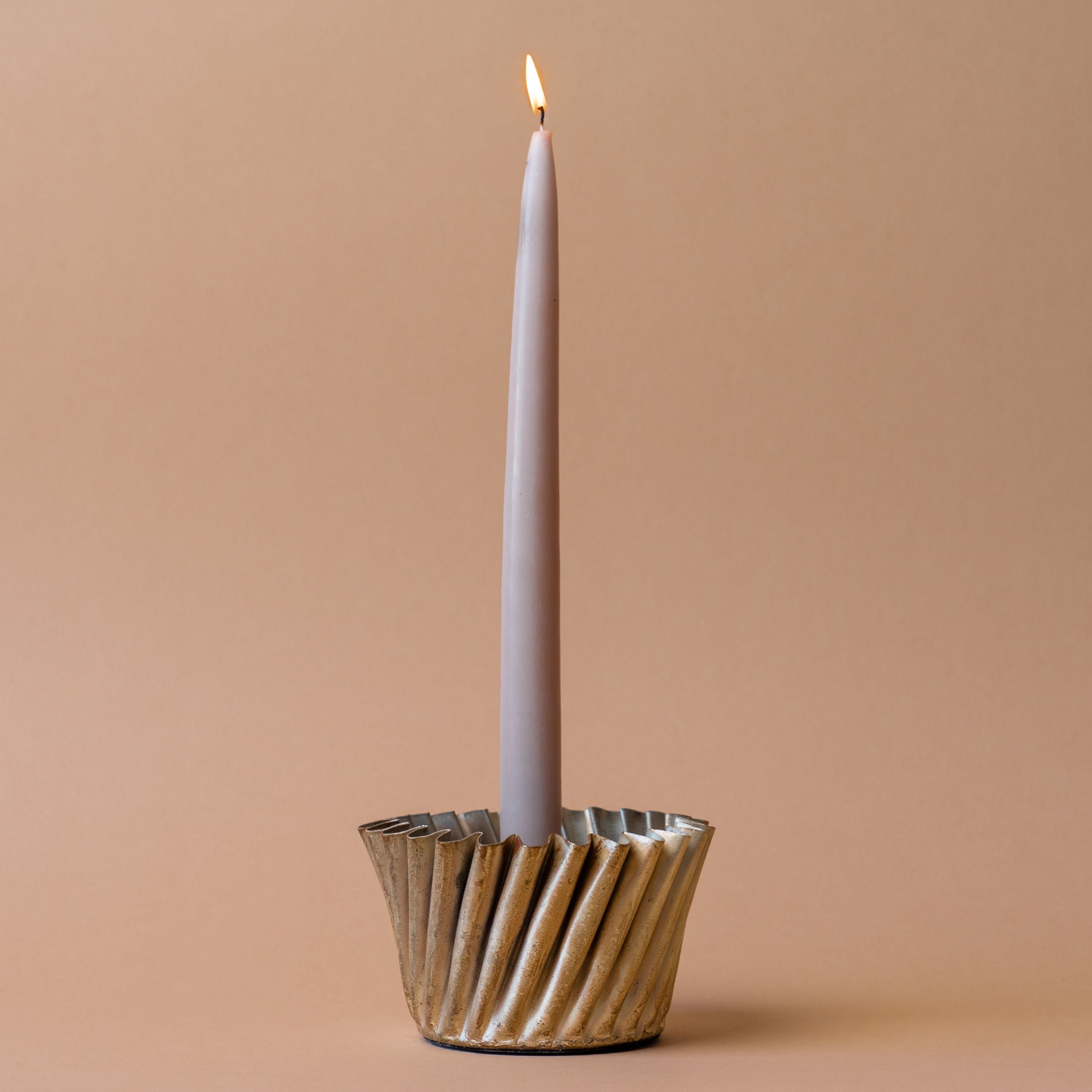 Metal Twist Taper Candle Holder CHRISTMAS 2025 Creative Co-op (DYA)