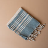 Striped Turkish Hand Towel with Tassel