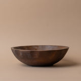 Mango Wood Bowl with Scallop Edge