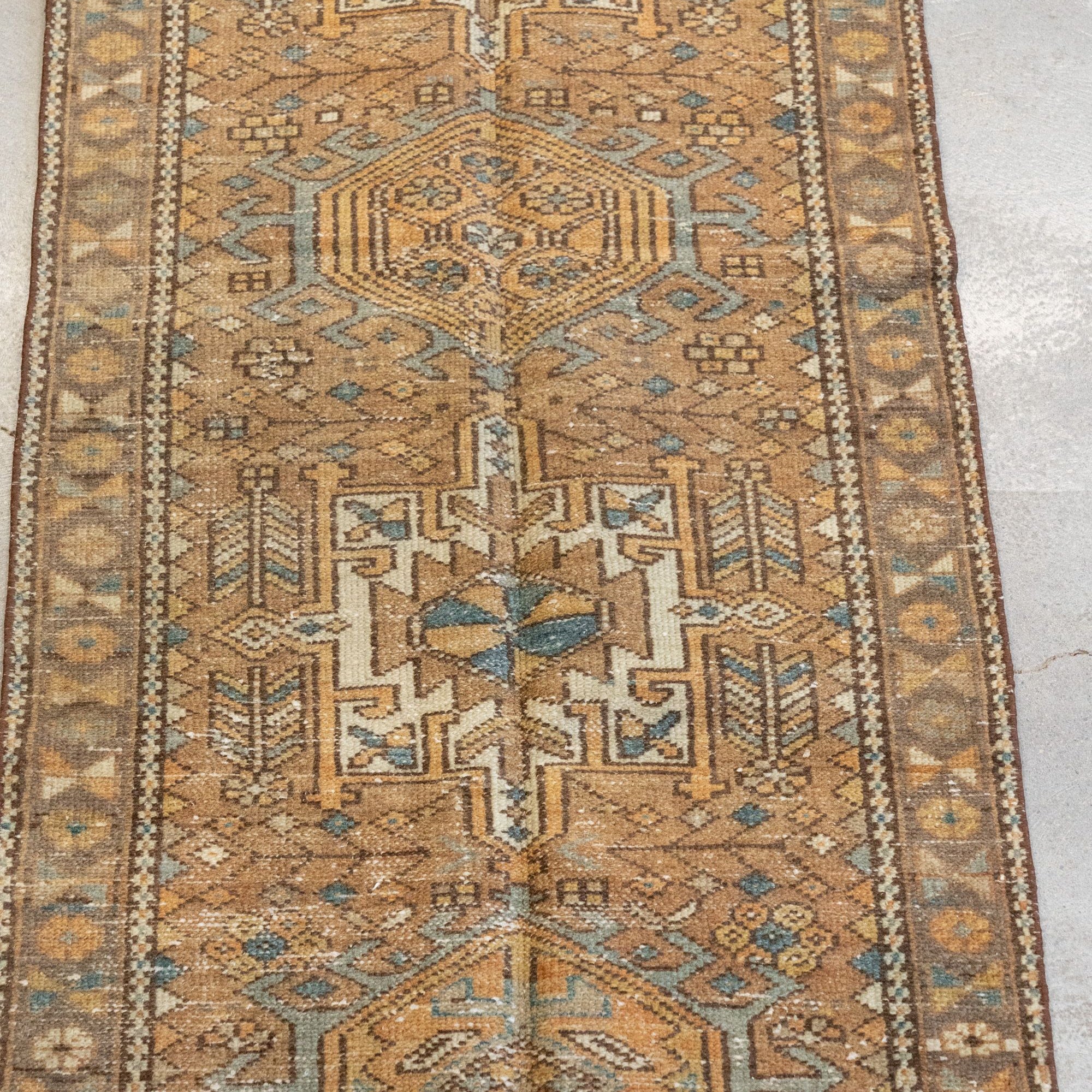 Vintage Heriz Rug 10'6" x 2'6" VINTAGE - rug Rug & Weave Rugs