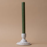 Embossed Porcelain Candle Holder