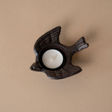 Cast Iron Bird Candle Holder - Rug & Weave