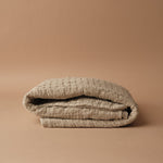 Natural Waffle Cotton Sham blanket Brunelli (ShopZio)
