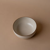 Ceramic Vanilla Bowl with Espresso Detail bowl David Shaw