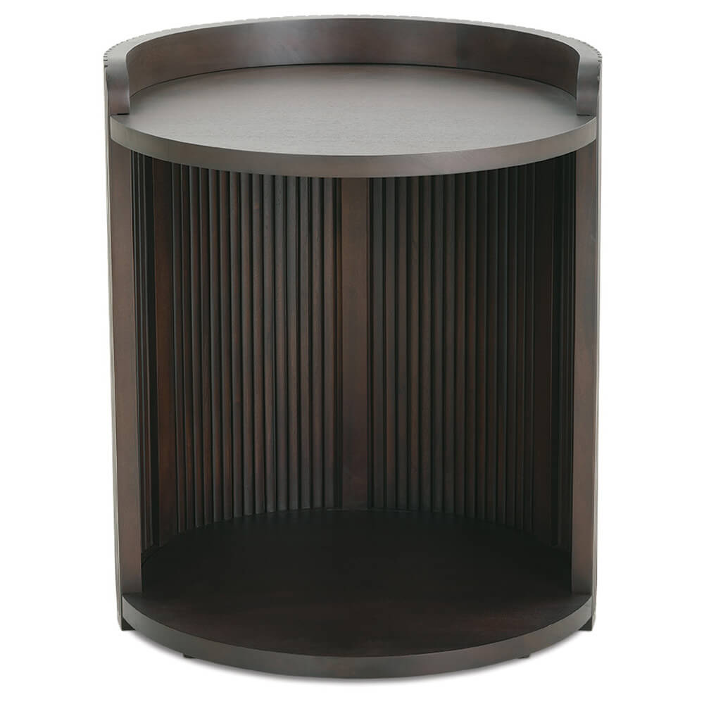 Kindred Round Open Side Table FURNITURE - side table Rowe Furniture Godiva