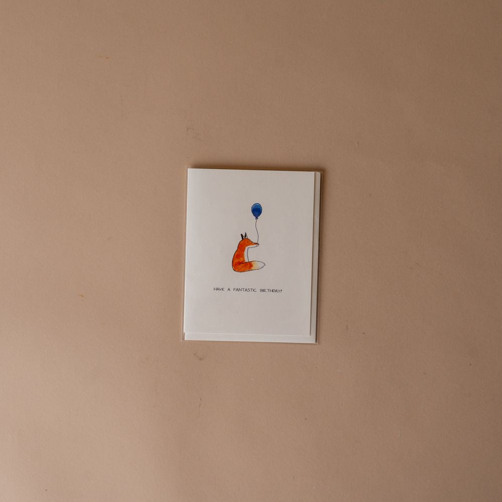 Fantastic Fox Birthday Card- Rug & Weave