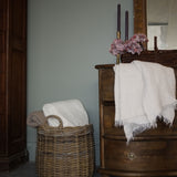 Round Rattan Basket with Handles basket Bacon Basketware (Faire)