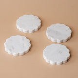 Marble Scallop Coaster Set