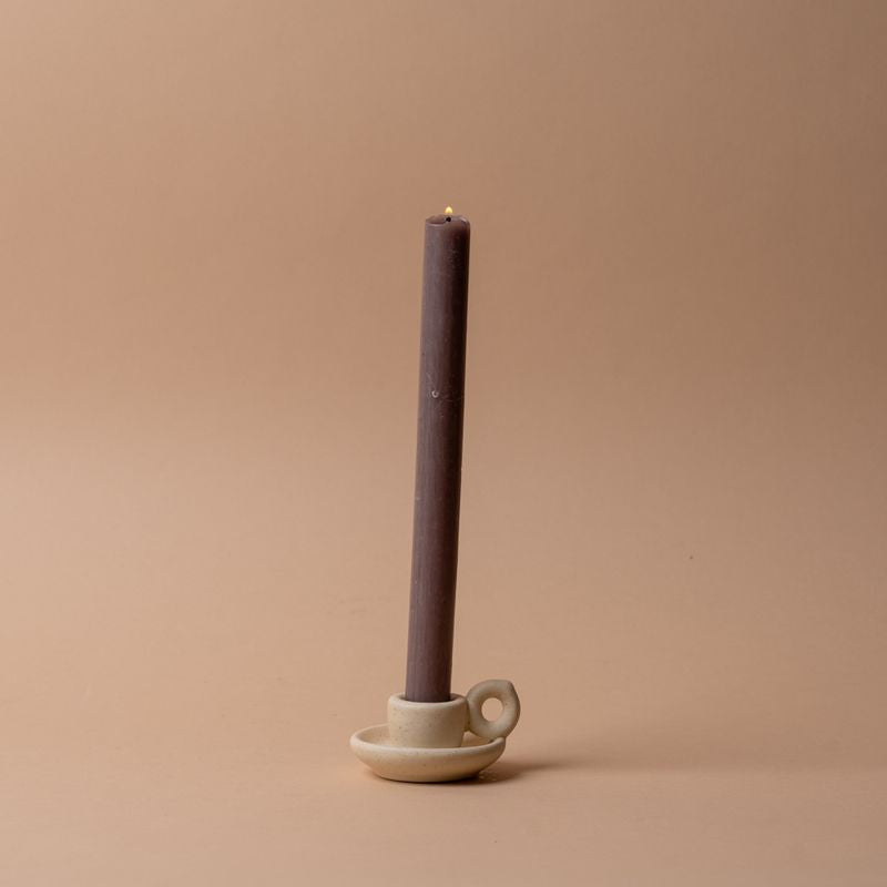 Round Handled Taper Candle Holder – view 2