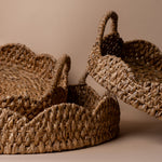 Round Scalloped Bankuan Trays tray Creative Co-op (DYA)