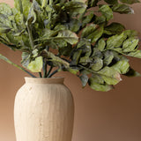 Ivory Pressed Terracotta Vase