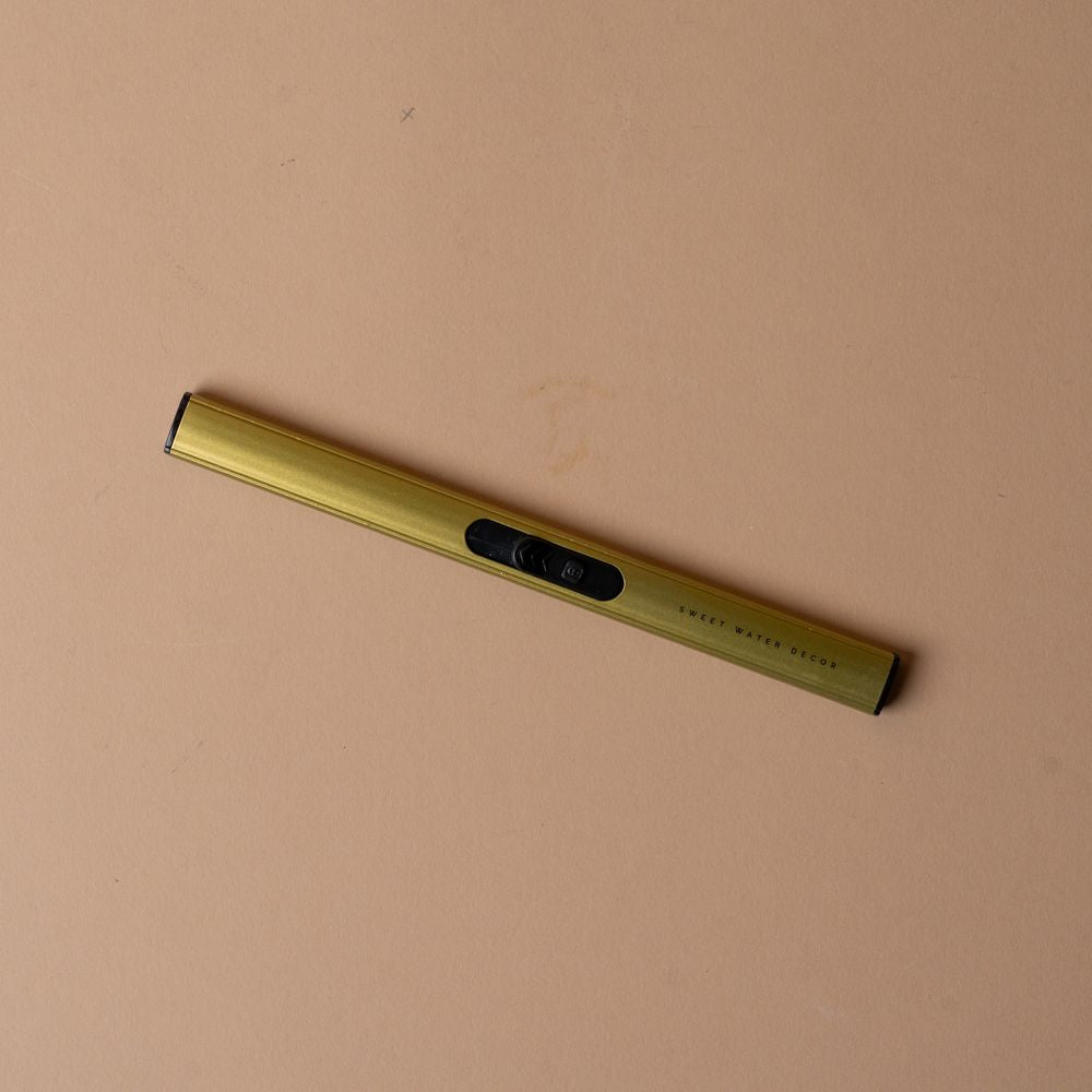 Rechargeable Electric Lighter lighter Sweet Water Decor (Faire) Gold