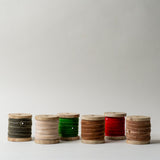 Velvet Ribbon on Wooden Spool CHRISTMAS 2025 Creative Co-op (DYA)