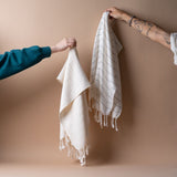 Striped Bamboo Hand Towel