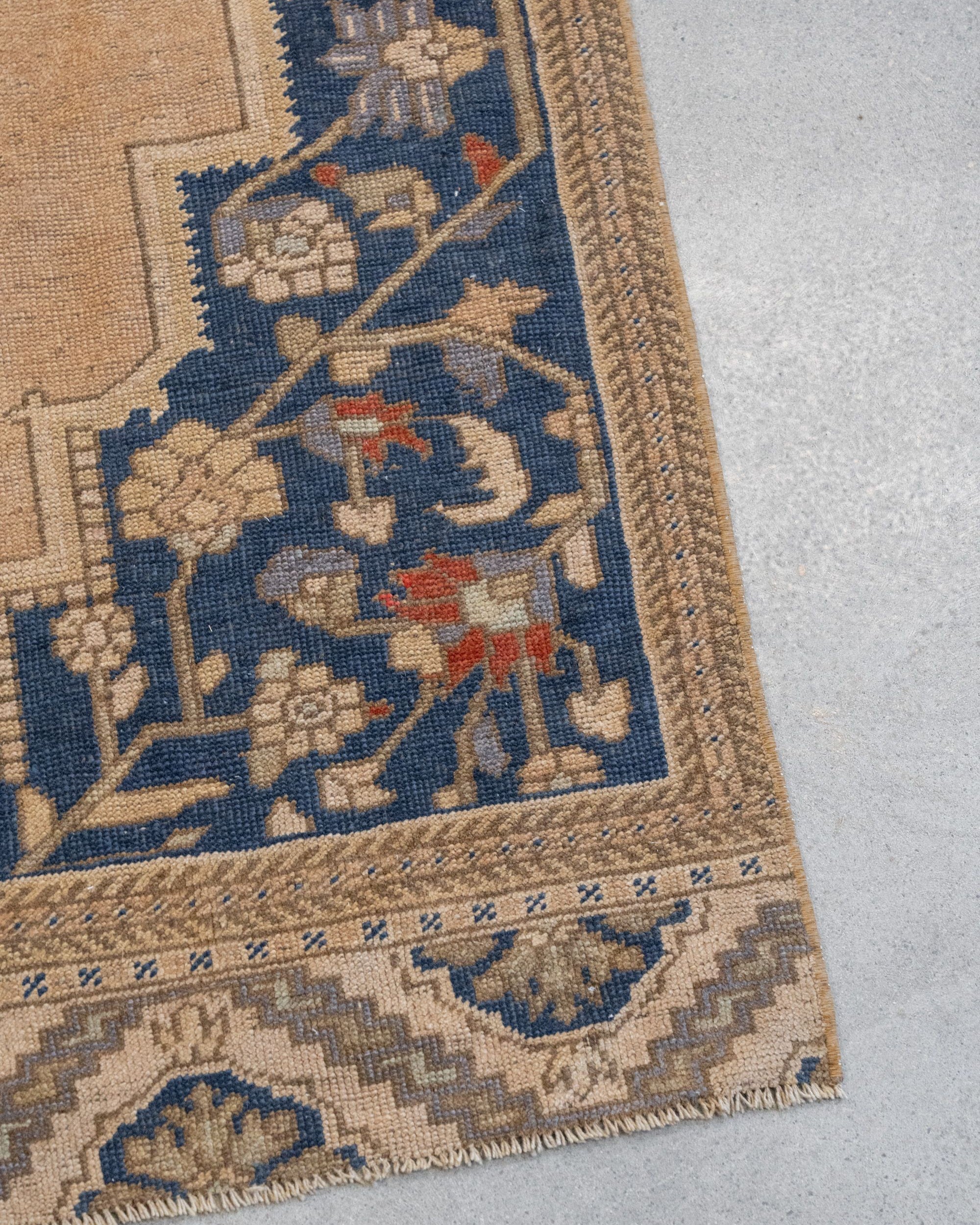 Vintage Turkish Rug 7'0" x 3'4" VINTAGE - rug Rug & Weave Rugs