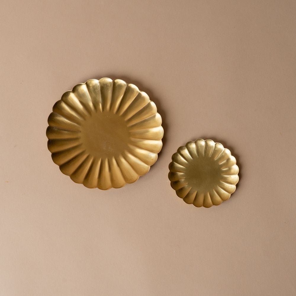 Handmade Brass Petal Dish - Rug & Weave