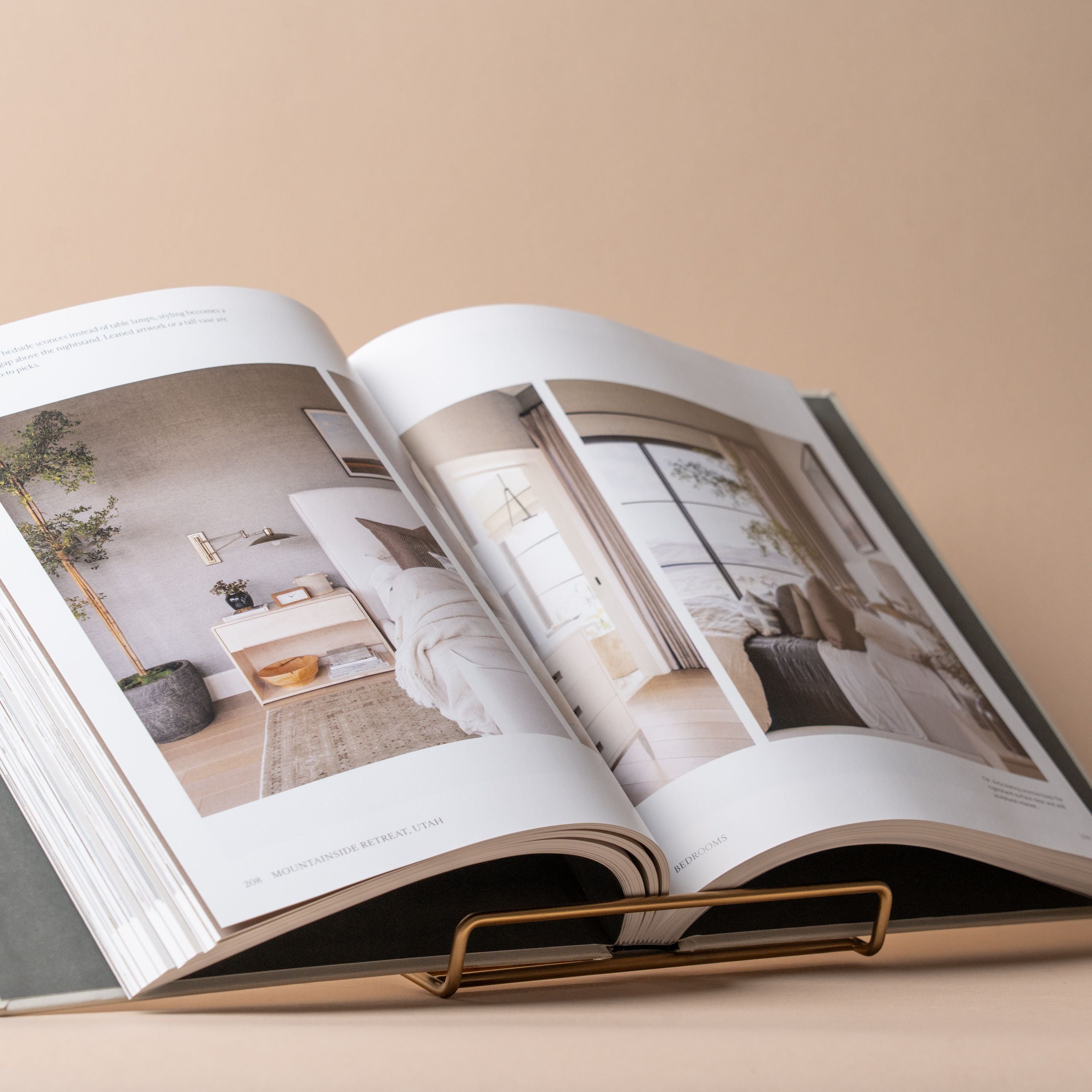 Brass Book Stand brass stand Fog Linen Work