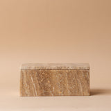 Travertine Box with Lid