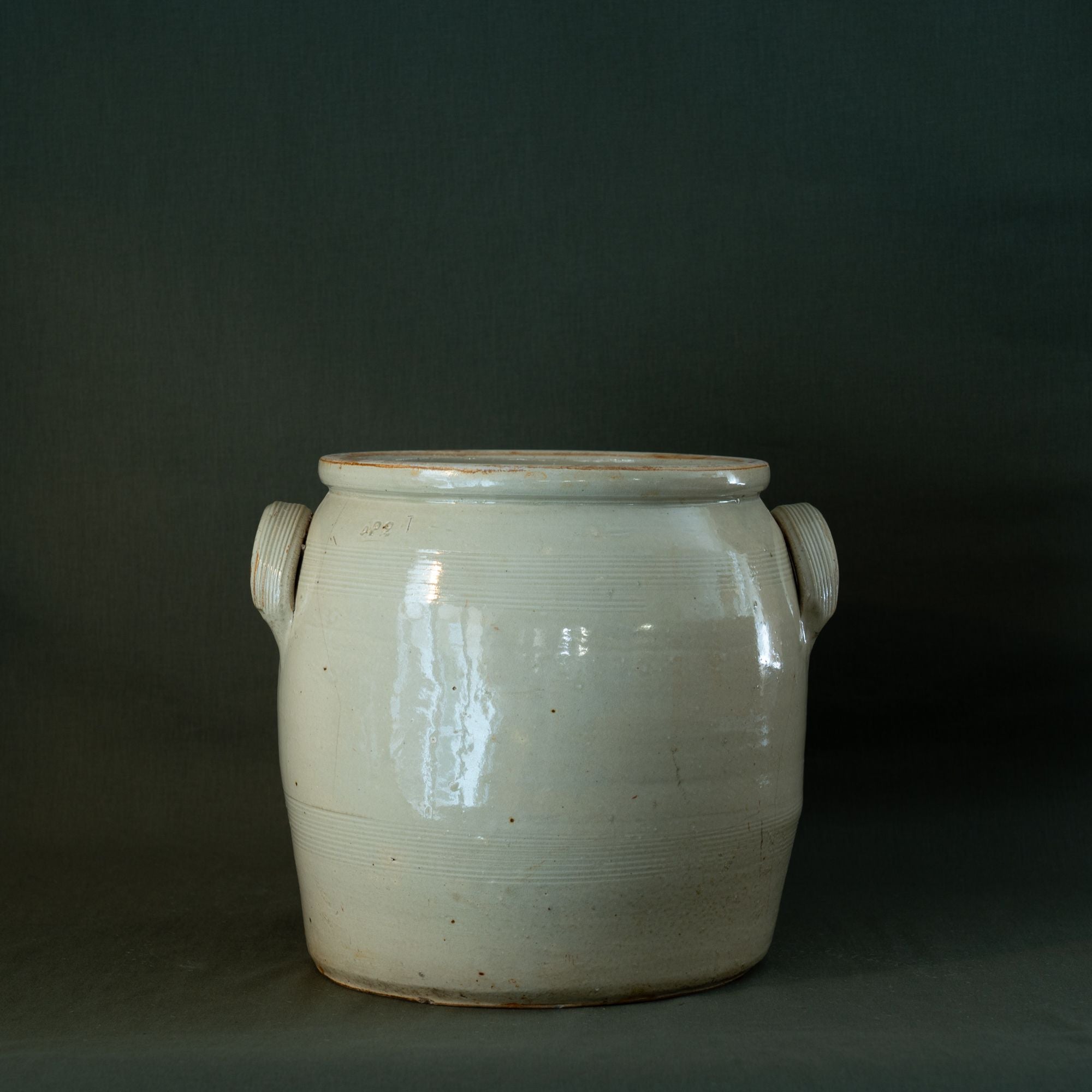 Vintage Crock with Handles - Rug & Weave