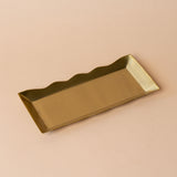 Scallop Tray with Brass Finish