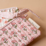 Organic Cotton Floral Pouch
