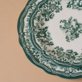 Green Faustine Floral Plate