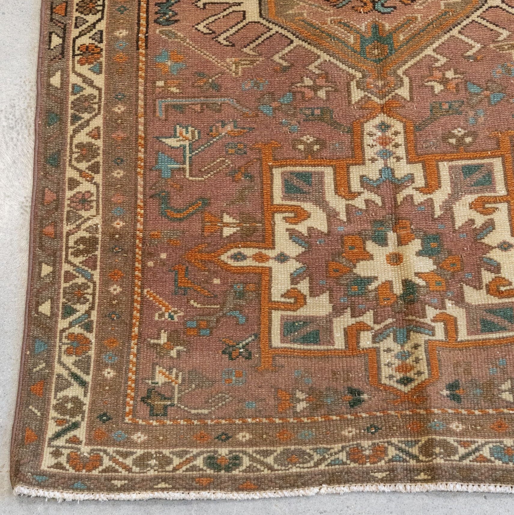Vintage Heriz Rug 9'6" x 2'8" VINTAGE - rug Rug & Weave Rugs