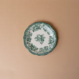 Green Faustine Floral Plate