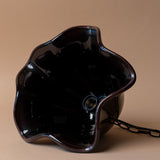 Burgundy Glass Pendant Light