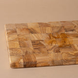 Check Pattern Olive Wood Cutting Board cutting board DANICA (Faire)