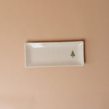 Holiday Tree Stoneware Serving Tray