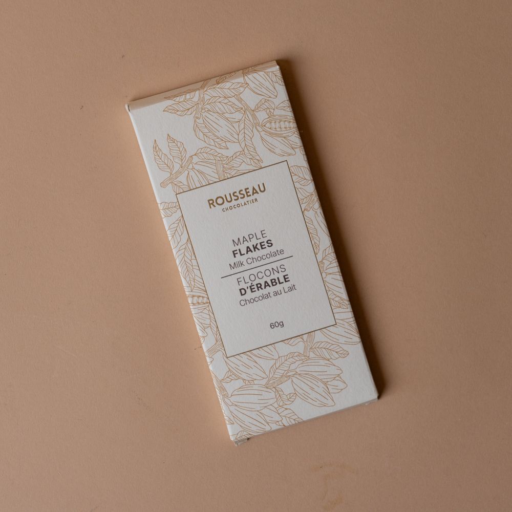 Assorted Chocolate Bars by Rousseau Chocolatier chocolate Rousseau Chocolatier (Faire) Maple Flakes Milk Chocolate