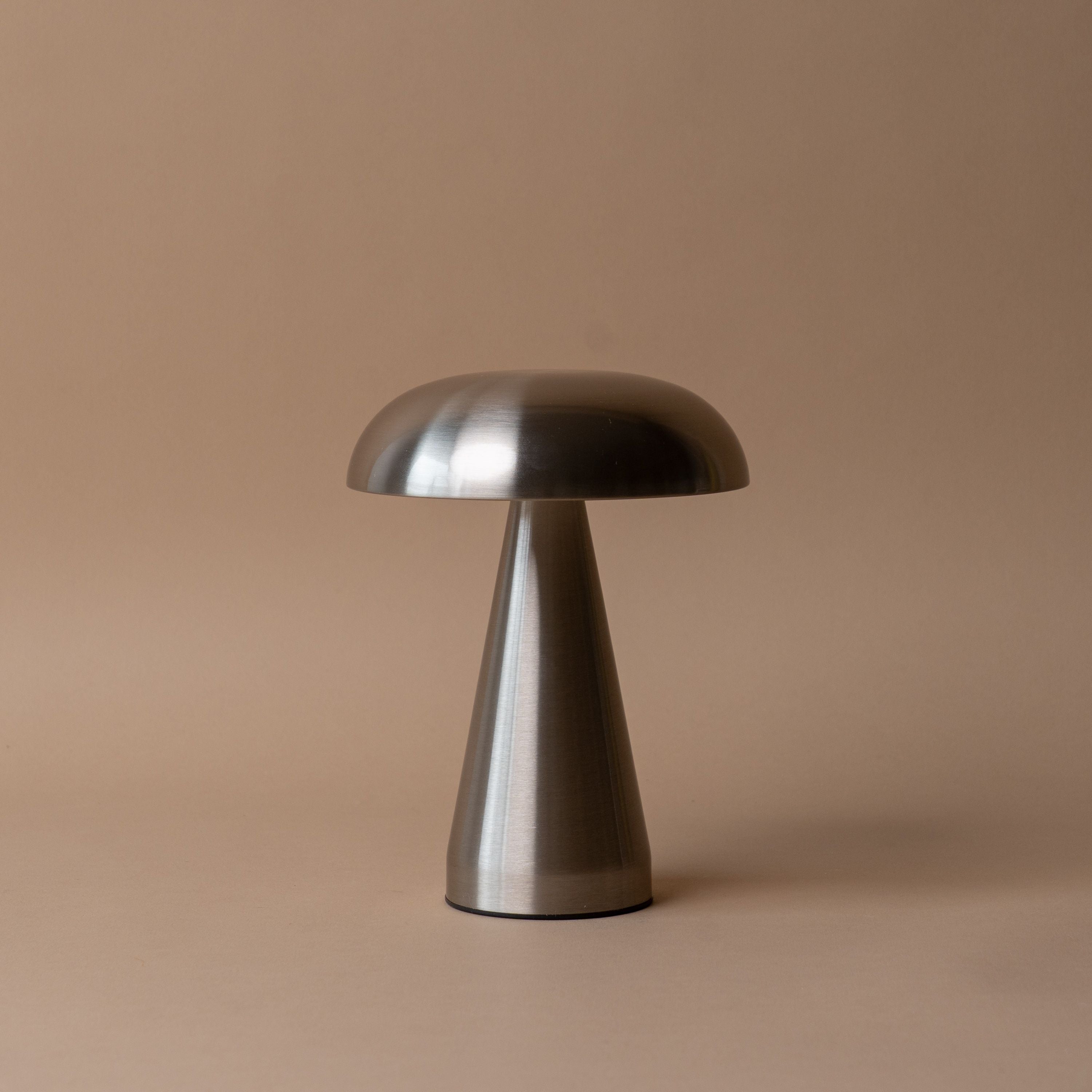 Mushroom Shape Table Lamp Table Lamps Abbott Collection Silver