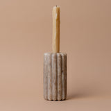 Fluted Marble Candle Holder – view 3