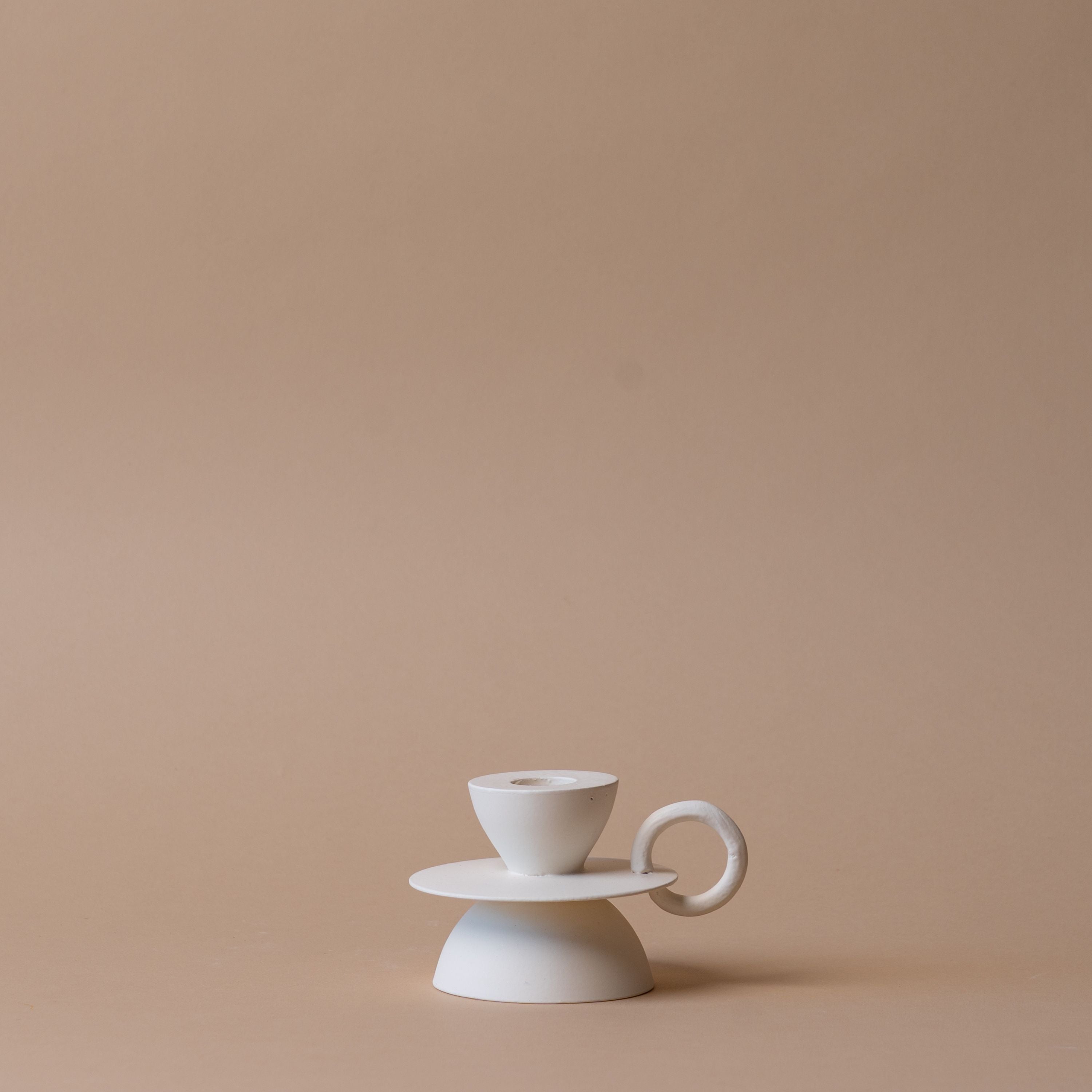 Forged Metal Candle Holder candle holder Indaba Ivory