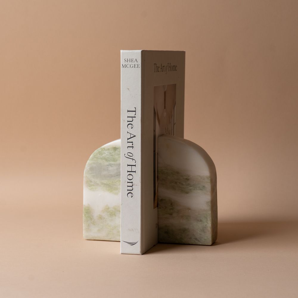Green Marble Bookends bookends Creative Co-op (DYA)