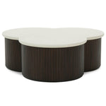Kindred Fossil Coffee Table 4 - a - FURNITURE - Coffee Table - Round Rowe Furniture Godiva Finish
