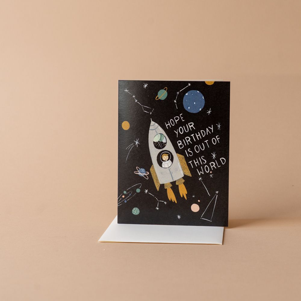 Out of This World Birthday Card greeting card Inkwell Cards (Faire)